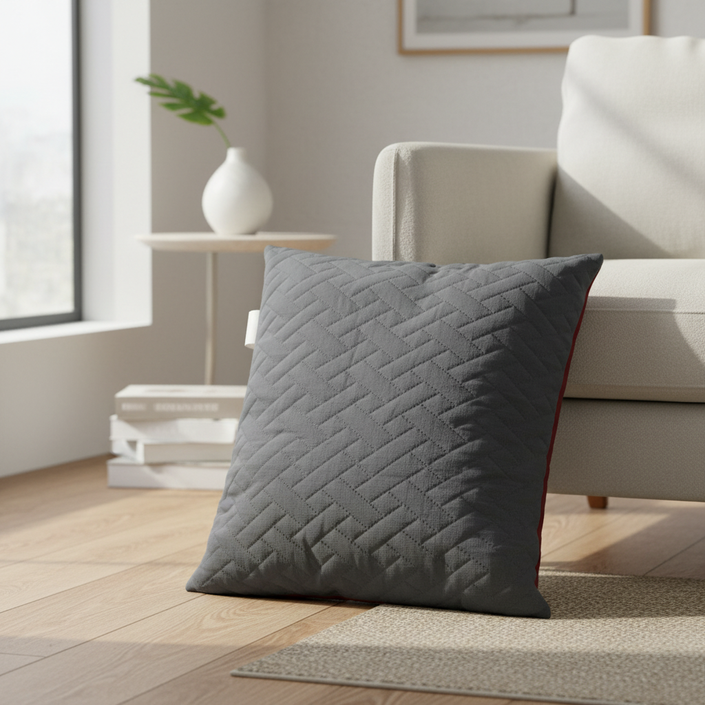 Cojin Prime Gris/Vino