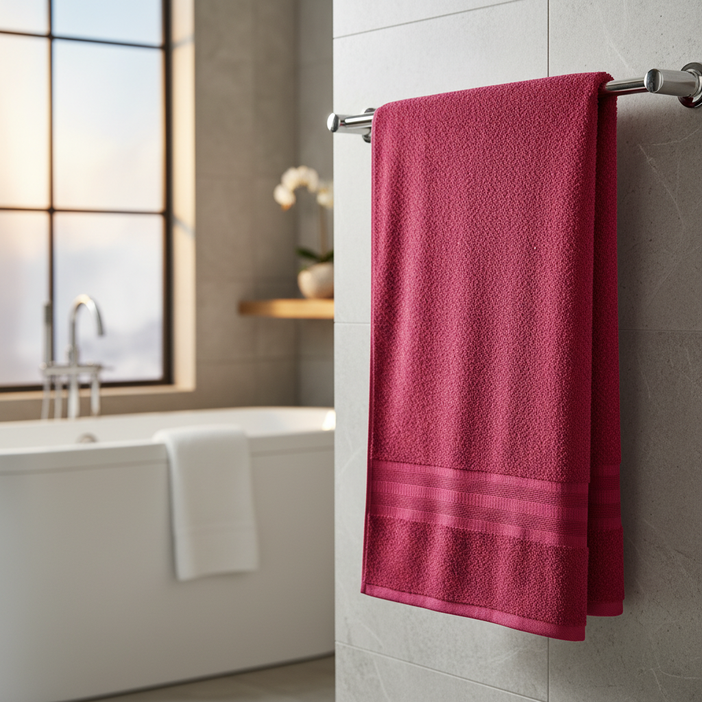 Toalla Bilbao Baño Completo Rojo