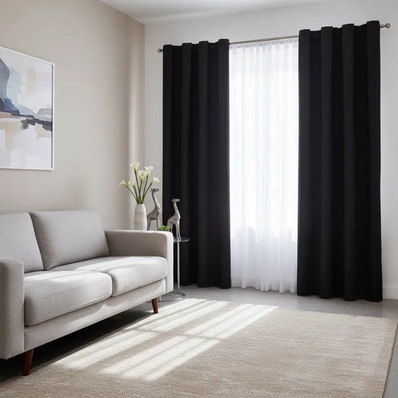 Cortina Praga Negro