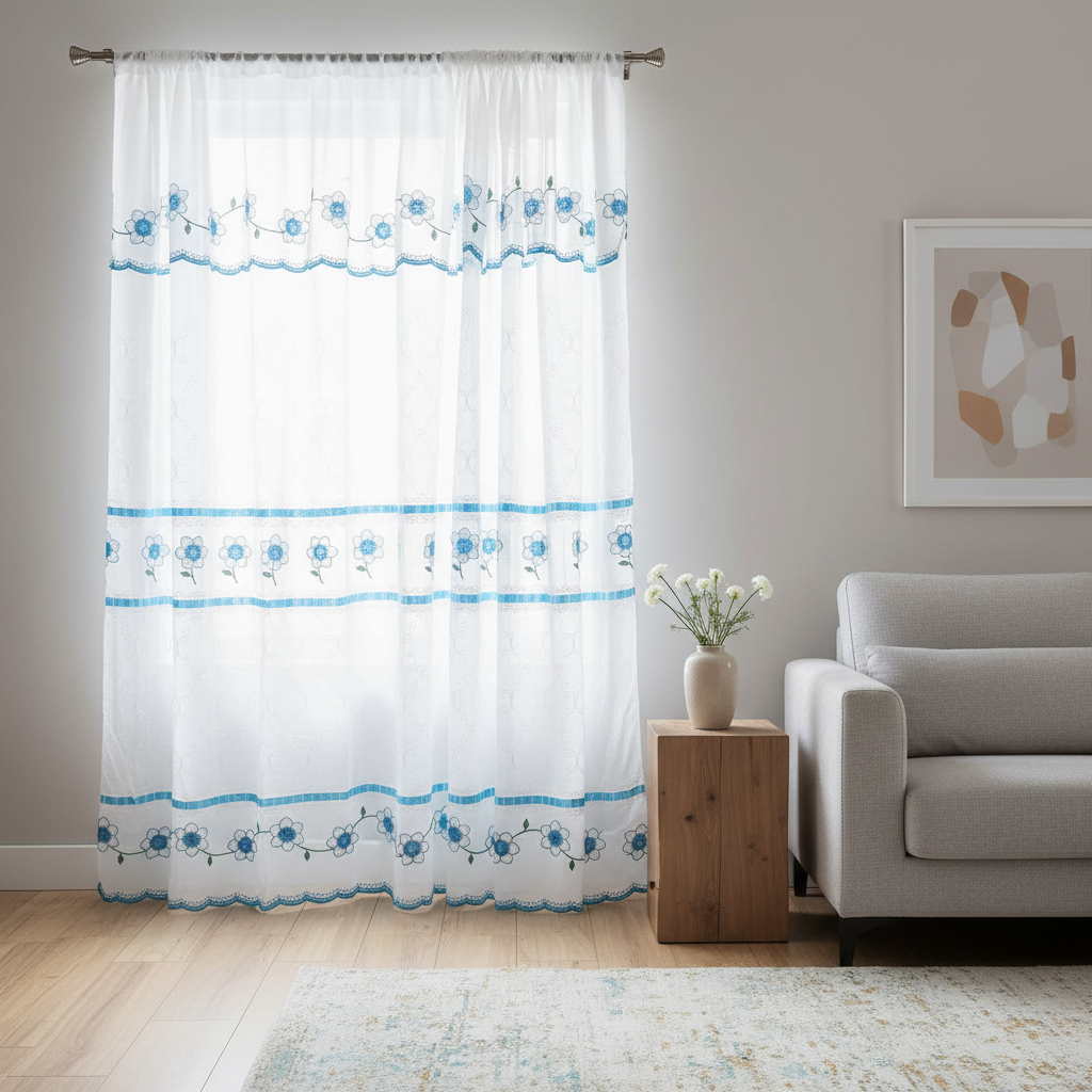 Mariposa Rosa Cortina Dolly Celeste