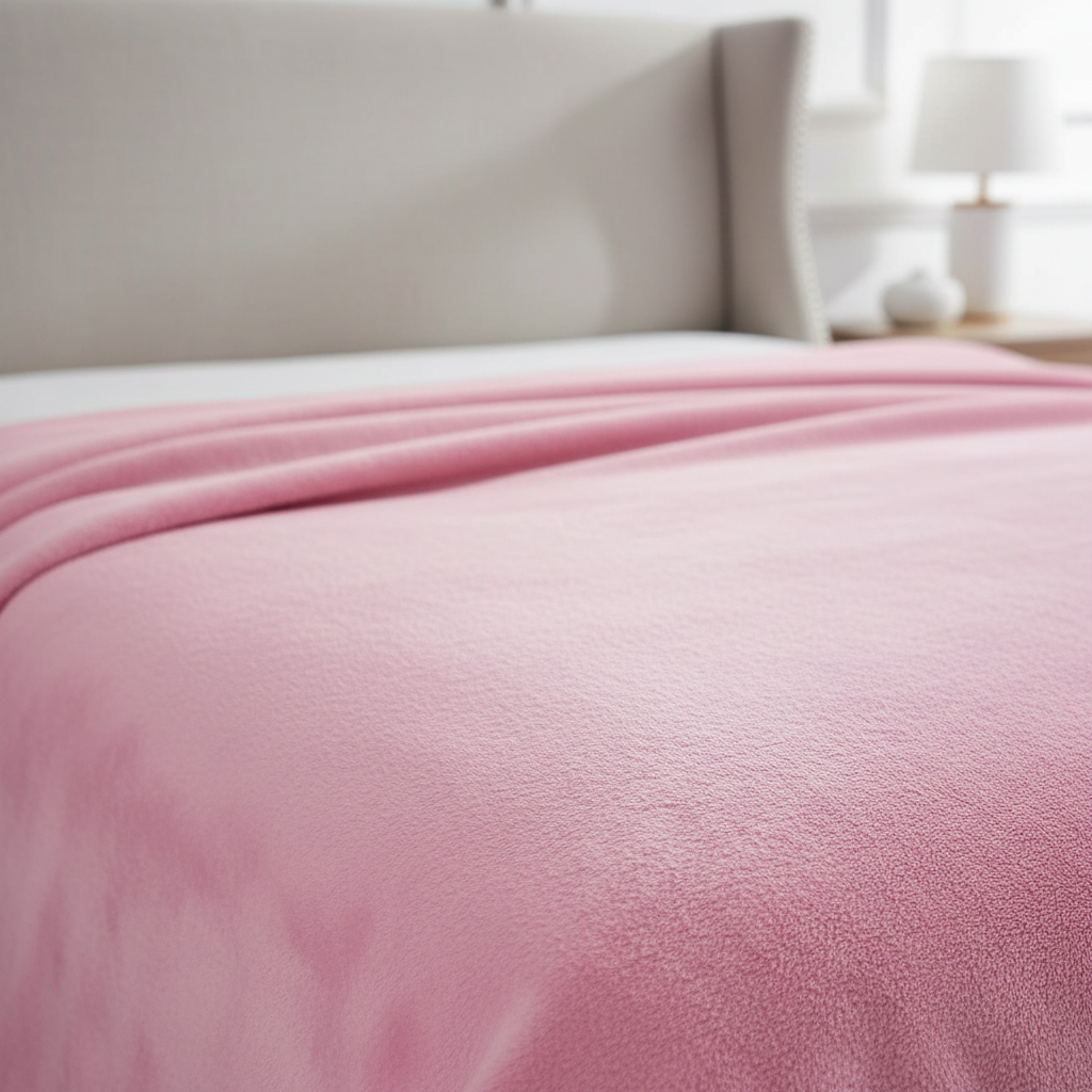 Cobertor Ligero Liso Rosa Pastel