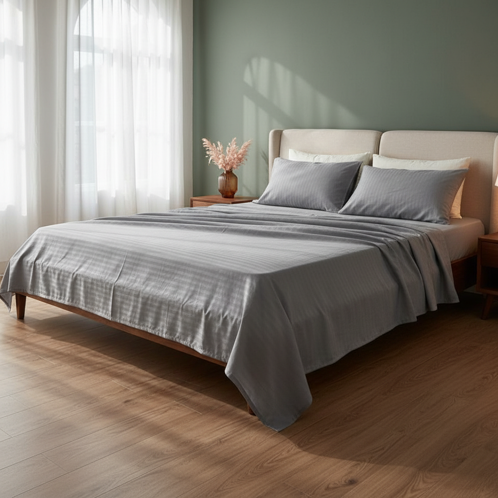 Sábana Vero 3000 Hilos Microfibra Perla