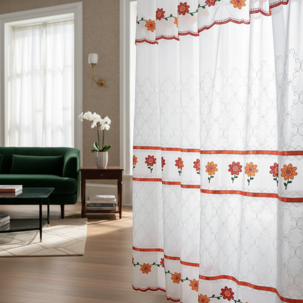 Mariposa Rosa Cortina Dolly Otoño