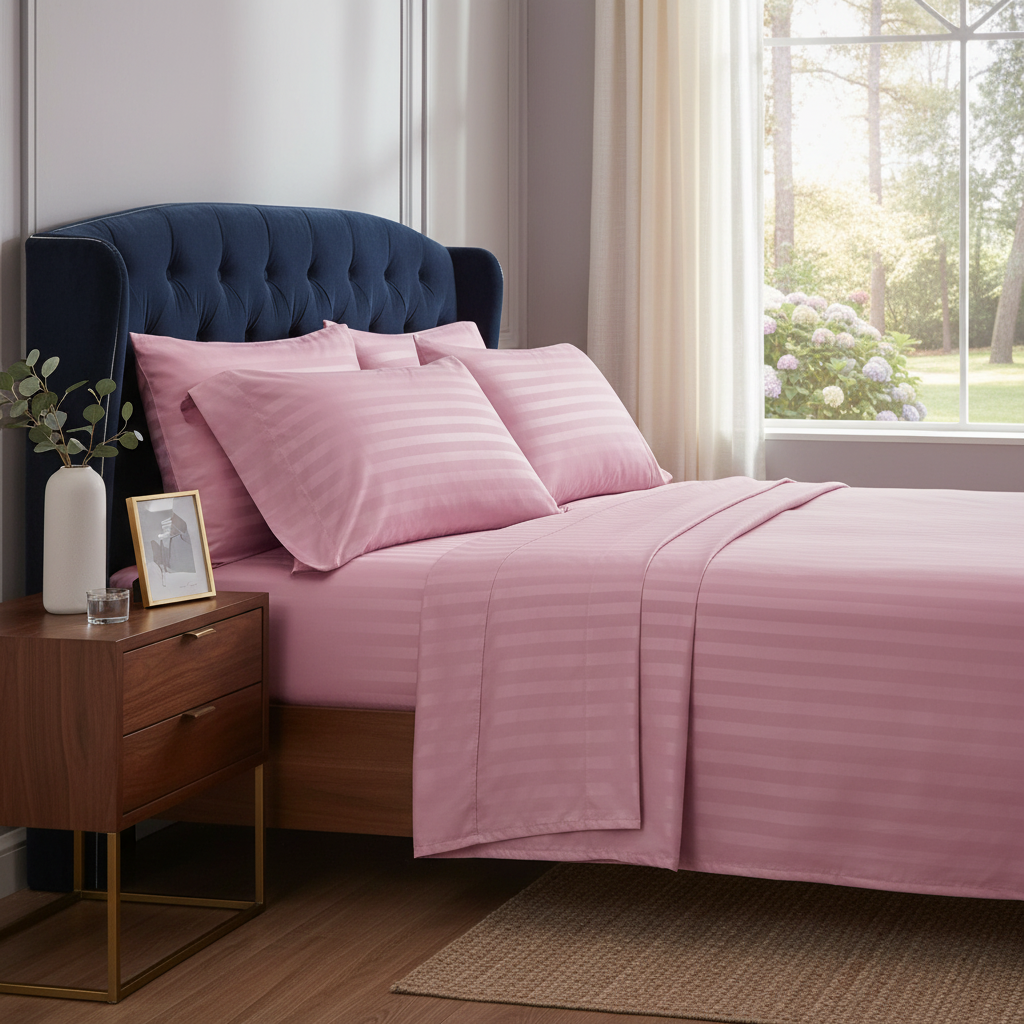 Sábana Vero 3000 Hilos Microfibra Palo de Rosa